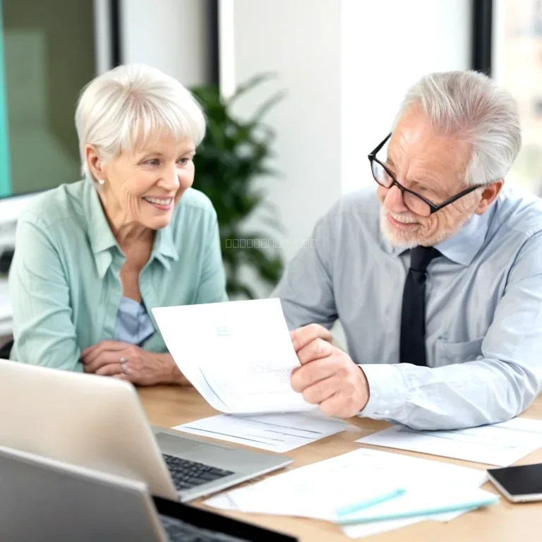 Retiree reviewing insurance options